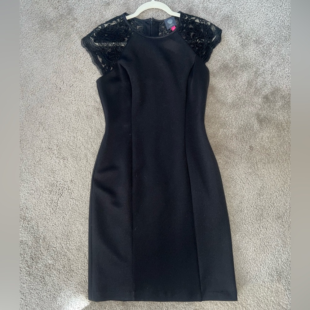 Vince Camuto Black Lace Midi